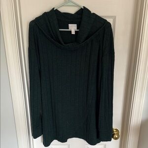 Womens maternity and nursing Sweater emerald green